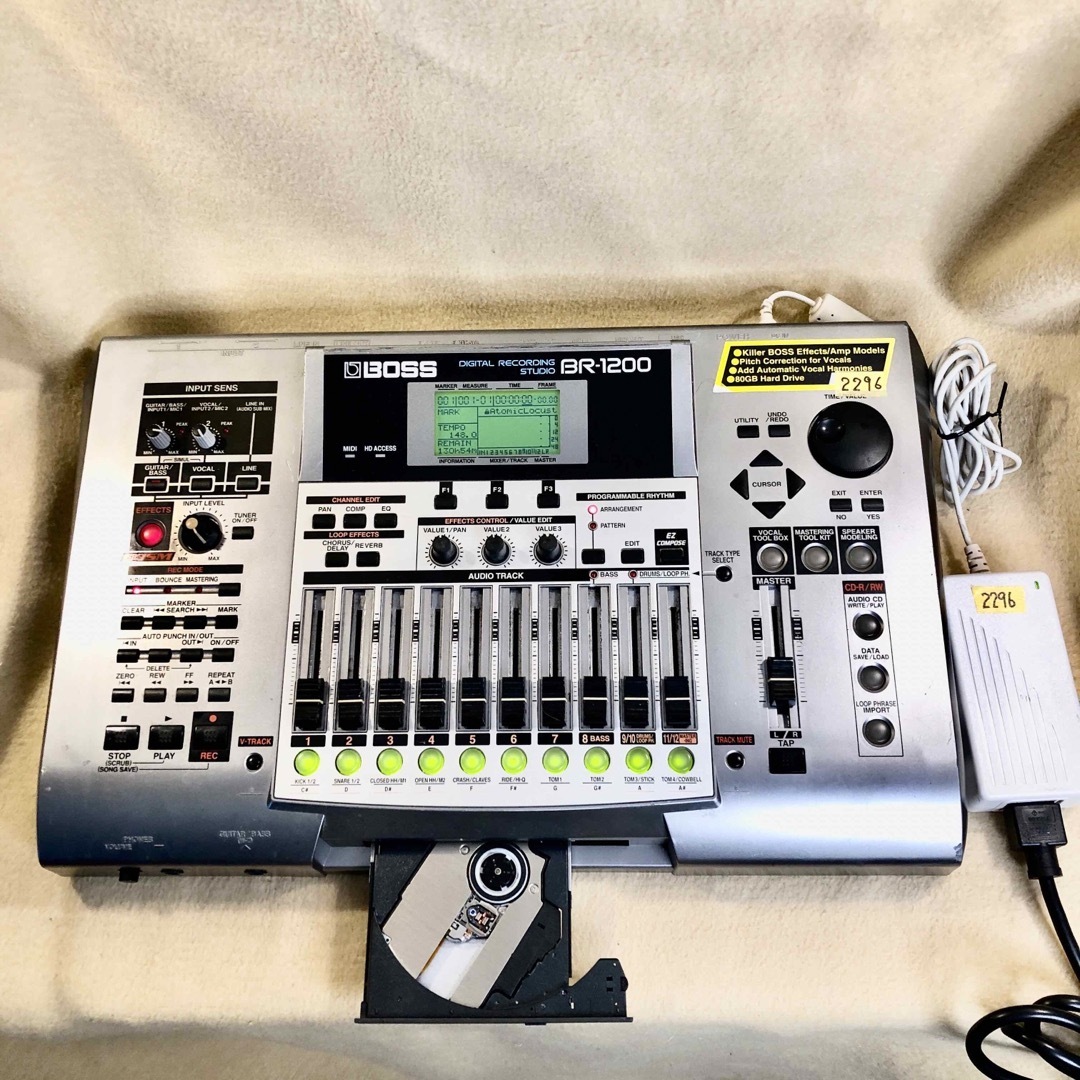 2296.BOSS BR-1200CD!MTR80GB仕様!動作確認済み‼️ 2296.BOSS BR-1200CD!MTR80GB仕様!動作確認済み‼️