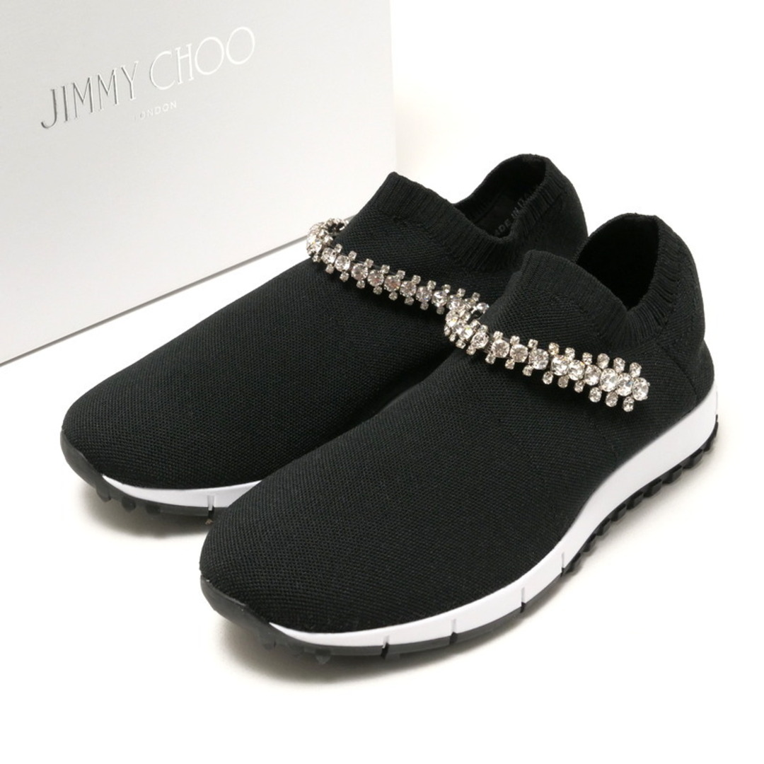 JIMMY CHOO - ■未使用品■JIMMY CHOO ジミーチュウ VERONA ヴェローナ スニーカー サイズ38 ソックススニーカー 靴 クリスタル  イタリア製 20240916/RA1152