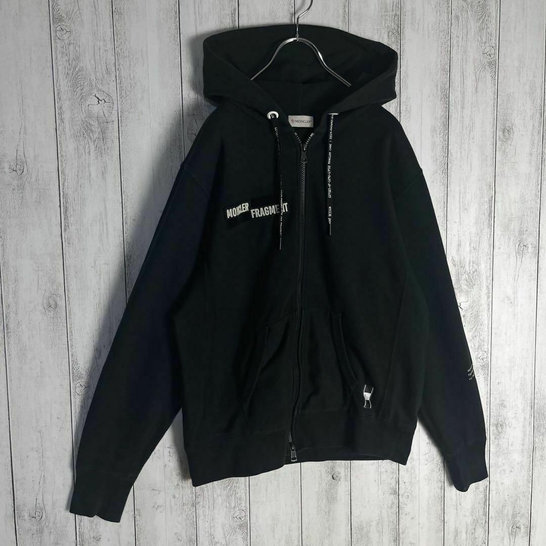 MONCLER x FRAGMENT L コラボパーカー 黒 MAGLIA MONCLER x FRAGMENT L コラボパーカー 黒 MAGLIA