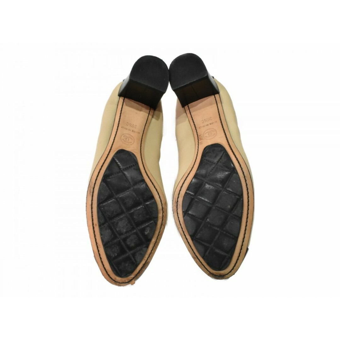 CHANEL - 【中古品】CHANEL スリングバッグシューズ ベージュ系 CHANEL - 【中古品】CHANEL スリングバッグシューズ ベージュ系