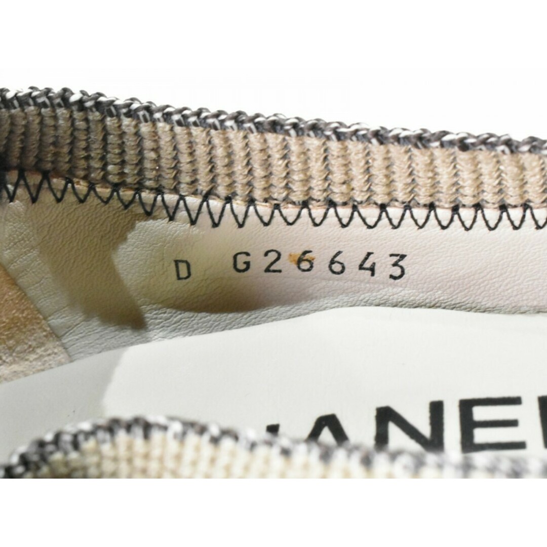 CHANEL - 【中古品】CHANEL スリングバッグシューズ ベージュ系 CHANEL - 【中古品】CHANEL スリングバッグシューズ ベージュ系