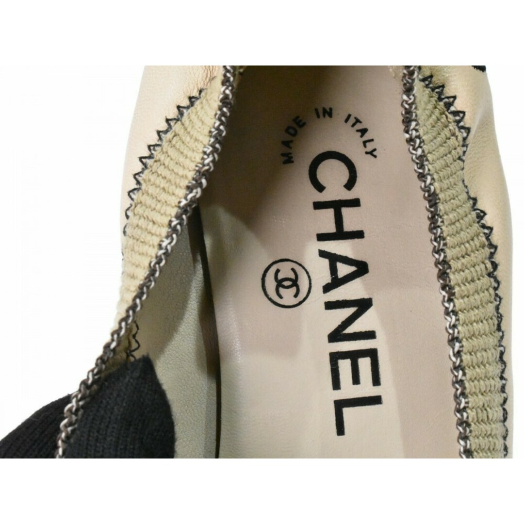 CHANEL - 【中古品】CHANEL スリングバッグシューズ ベージュ系 CHANEL - 【中古品】CHANEL スリングバッグシューズ ベージュ系