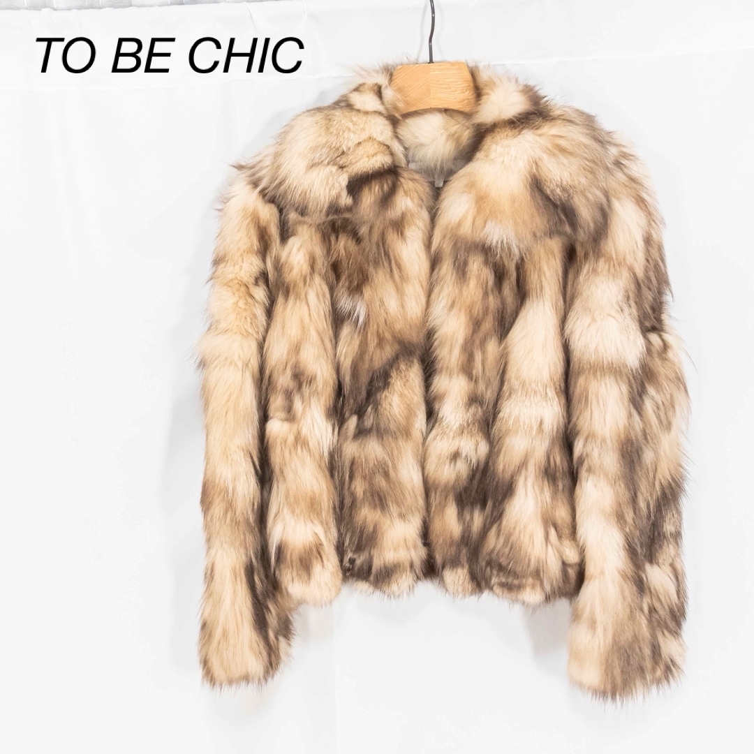 売れ筋アイテムラン 極美品 TO ジャケット/アウター 40 最高級 シルバーフォックス 毛皮コート CHIC BE ジャケット・アウター