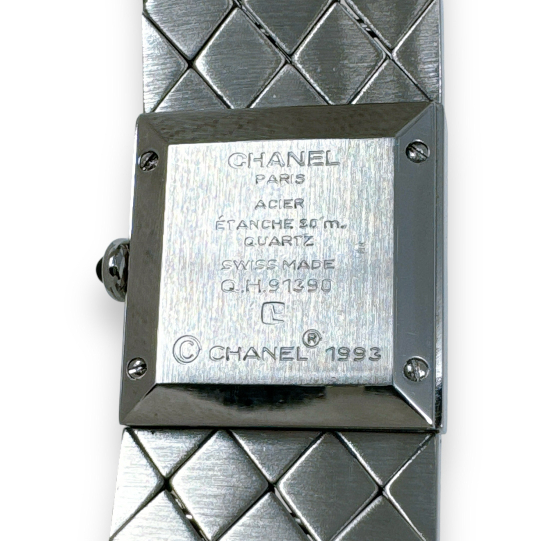 CHANEL - シャネル マトラッセ ブラック クォーツ QZ レディース CHANEL - シャネル マトラッセ ブラック クォーツ QZ レディース