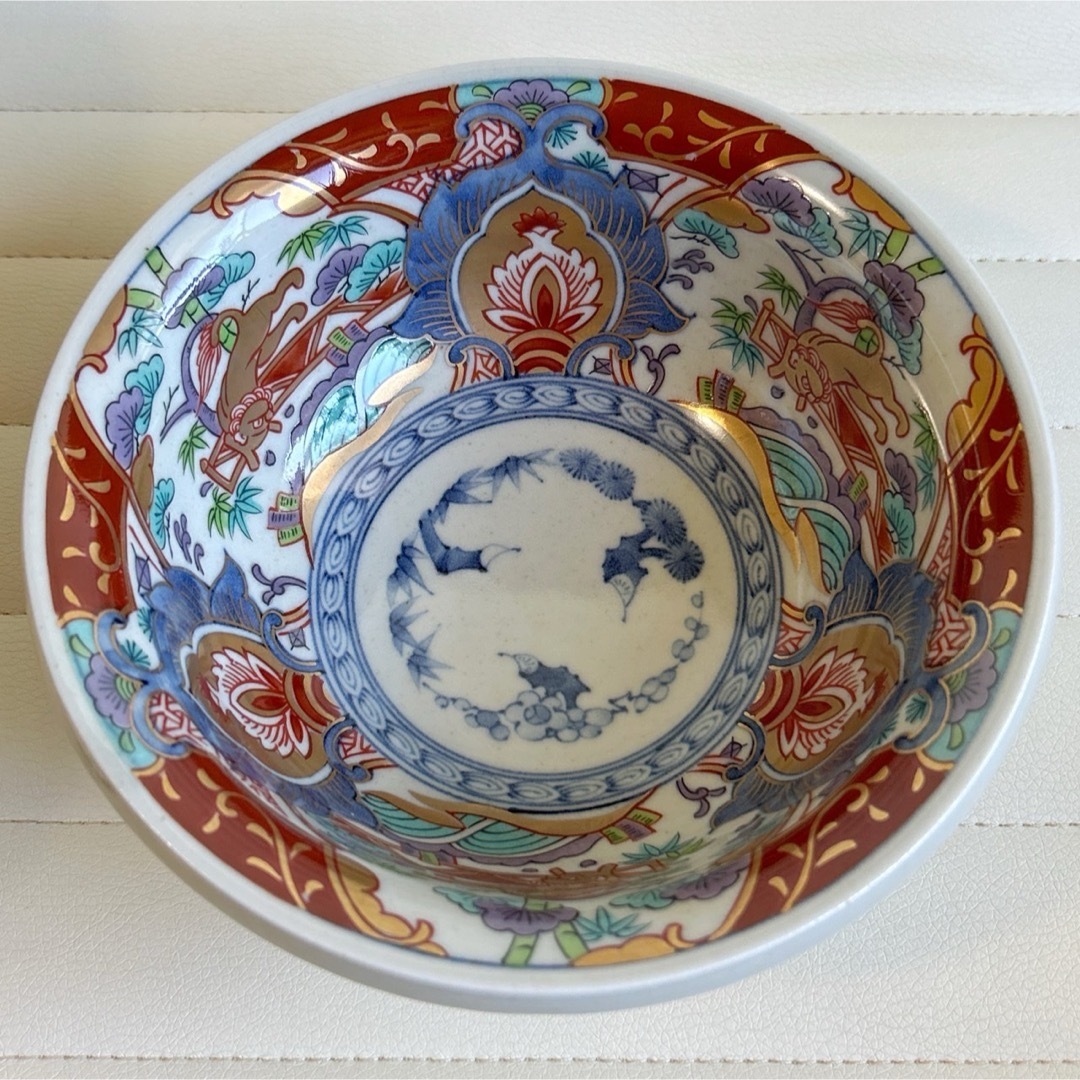 有田焼 - 三洋陶器 龍峰窯 金彩 獅子 大鉢 古伊万里 色絵 深鉢 有田焼 - 三洋陶器 龍峰窯 金彩 獅子 大鉢 古伊万里 色絵 深鉢
