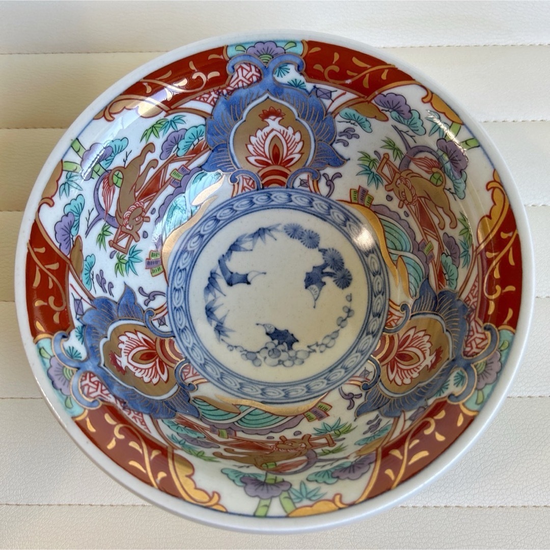 有田焼 - 三洋陶器 龍峰窯 金彩 獅子 大鉢 古伊万里 色絵 深鉢 有田焼 - 三洋陶器 龍峰窯 金彩 獅子 大鉢 古伊万里 色絵 深鉢