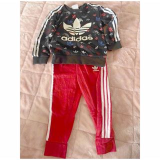 アディダス(adidas)の【未使用】アディダス adidas ジャージ 上下セット キッズ ベビー 90(その他)