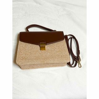 ヘザー(heather)の【Heather】カゴショルダーバッグ カゴバッグ(かごバッグ/ストローバッグ)