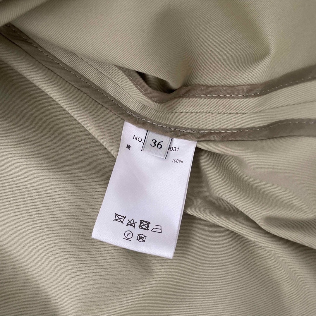 ebure - 新品未使用 ebure ライトグリーン トレンチコートの通販 ebure - 新品未使用 ebure ライトグリーン トレンチコートの通販