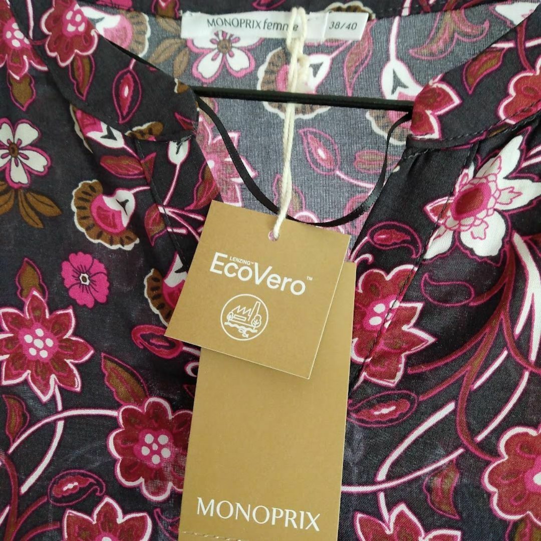 MONOPRIX モノプリ 花柄 チュニック レーヨン 薄手 Lの通販 by MONOPRIX モノプリ 花柄 チュニック レーヨン 薄手 Lの通販 by