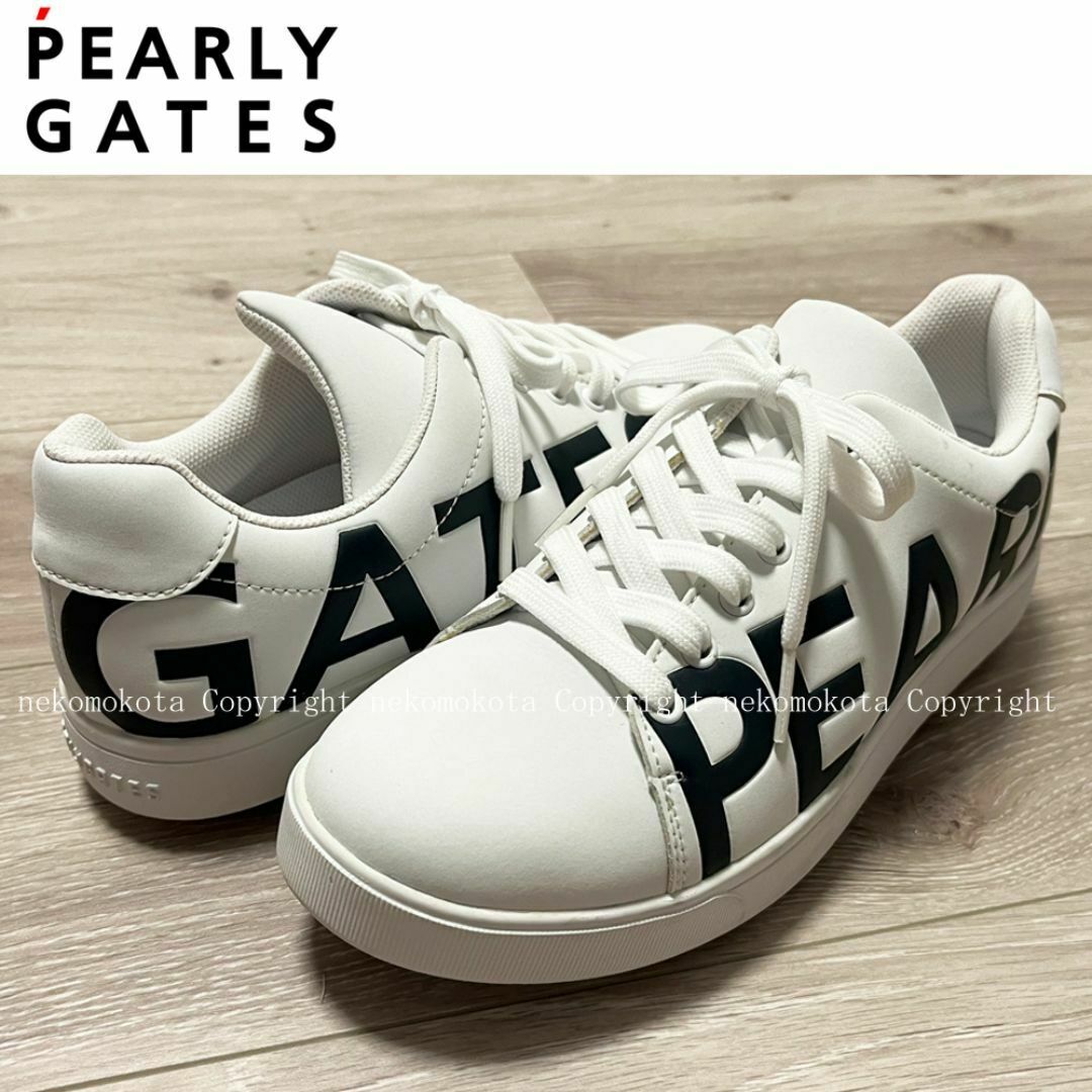 PEARLY GATES - パーリーゲイツ サイドロゴ スパイク シューズ PEARLY GATES - パーリーゲイツ サイドロゴ スパイク シューズ
