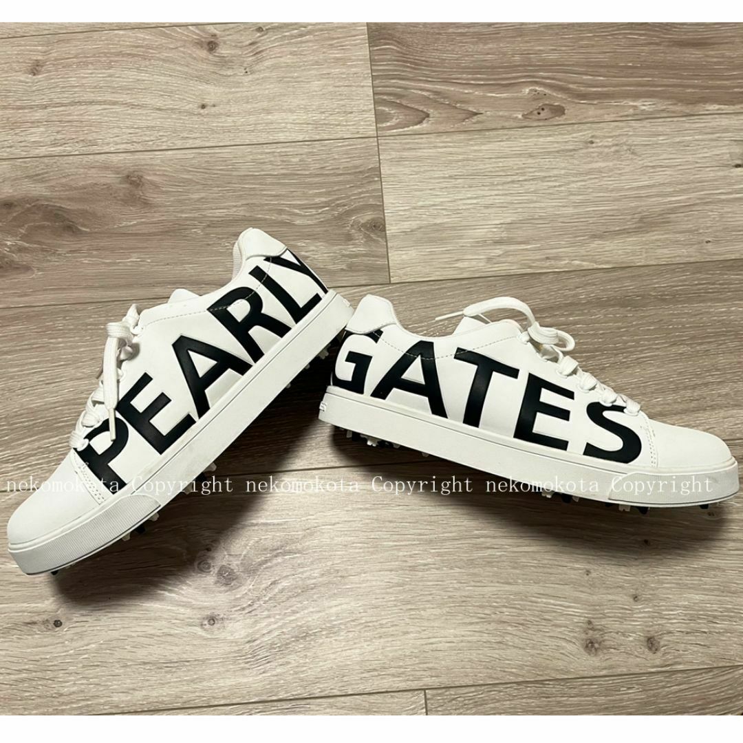 PEARLY GATES - パーリーゲイツ サイドロゴ スパイク シューズ PEARLY GATES - パーリーゲイツ サイドロゴ スパイク シューズ