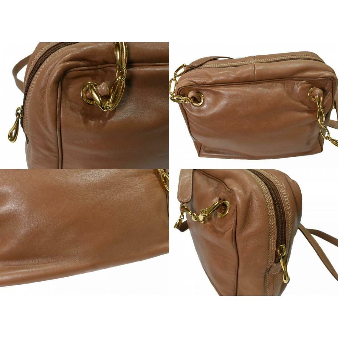 LOEWE - 【中古品】LOEWE ショルダーバッグ ブラウン系 レザー LOEWE - 【中古品】LOEWE ショルダーバッグ ブラウン系 レザー