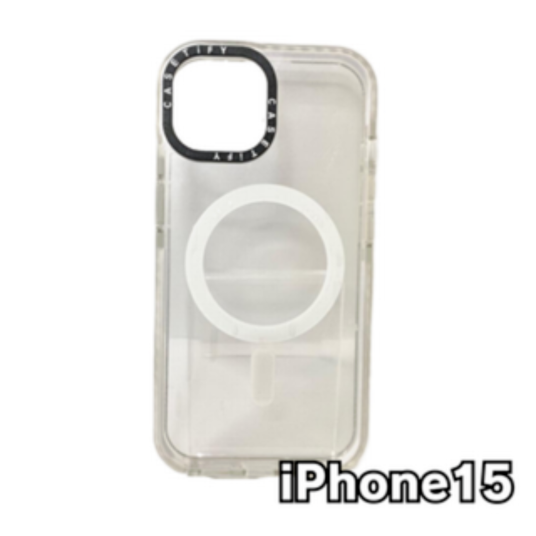 CASETiFY iPhone 15 ケース MagSafe対応 クリア