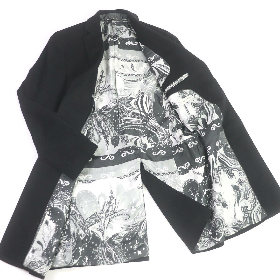 美品□ETRO エトロ カシミヤ100% 裏シルク ペイズリー柄 ロゴ 美品□ETRO エトロ カシミヤ100% 裏シルク ペイズリー柄 ロゴ