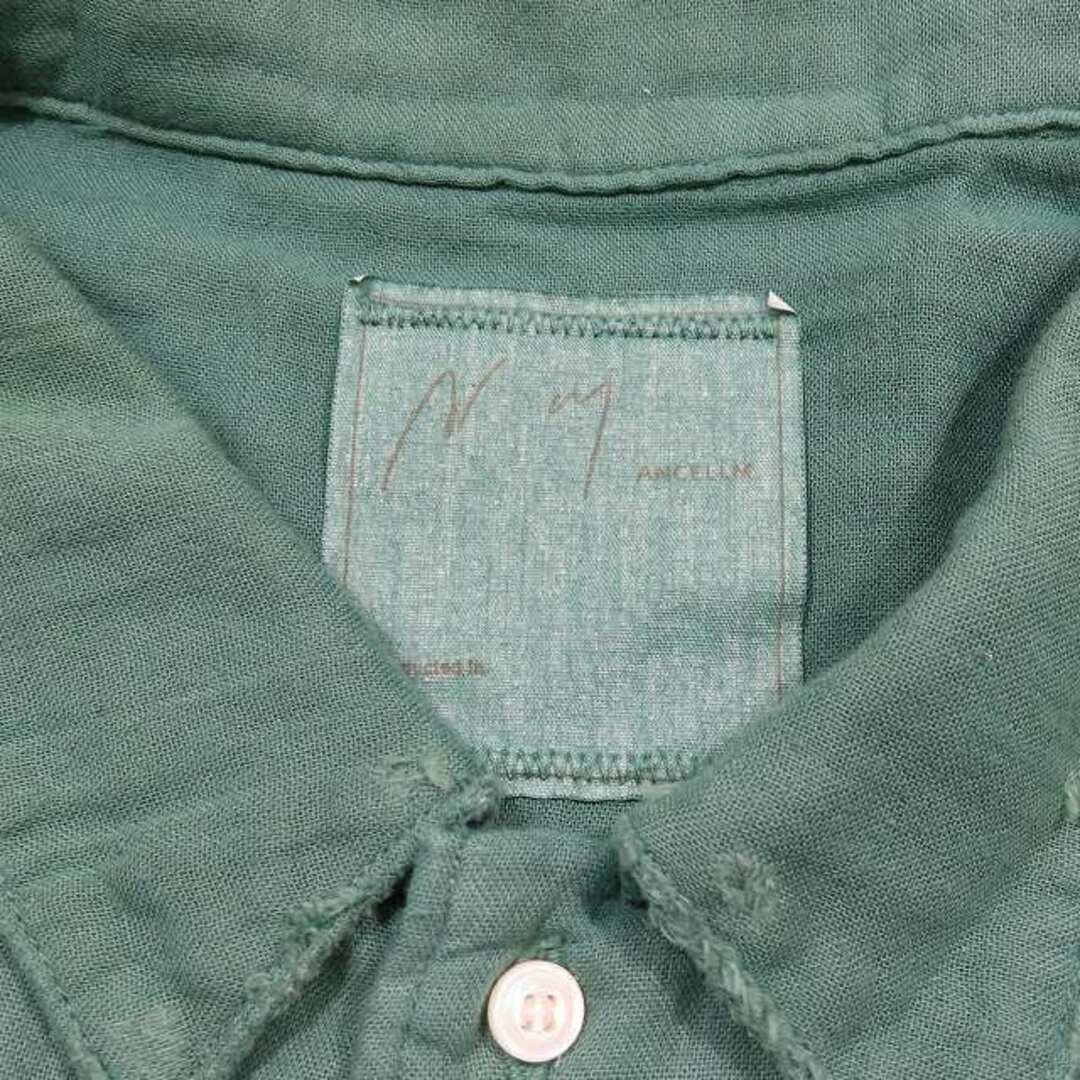 ANCELLM DOUBLEGAUZE CRASH LS SHIRT グリーン ANCELLM DOUBLEGAUZE CRASH LS SHIRT グリーン