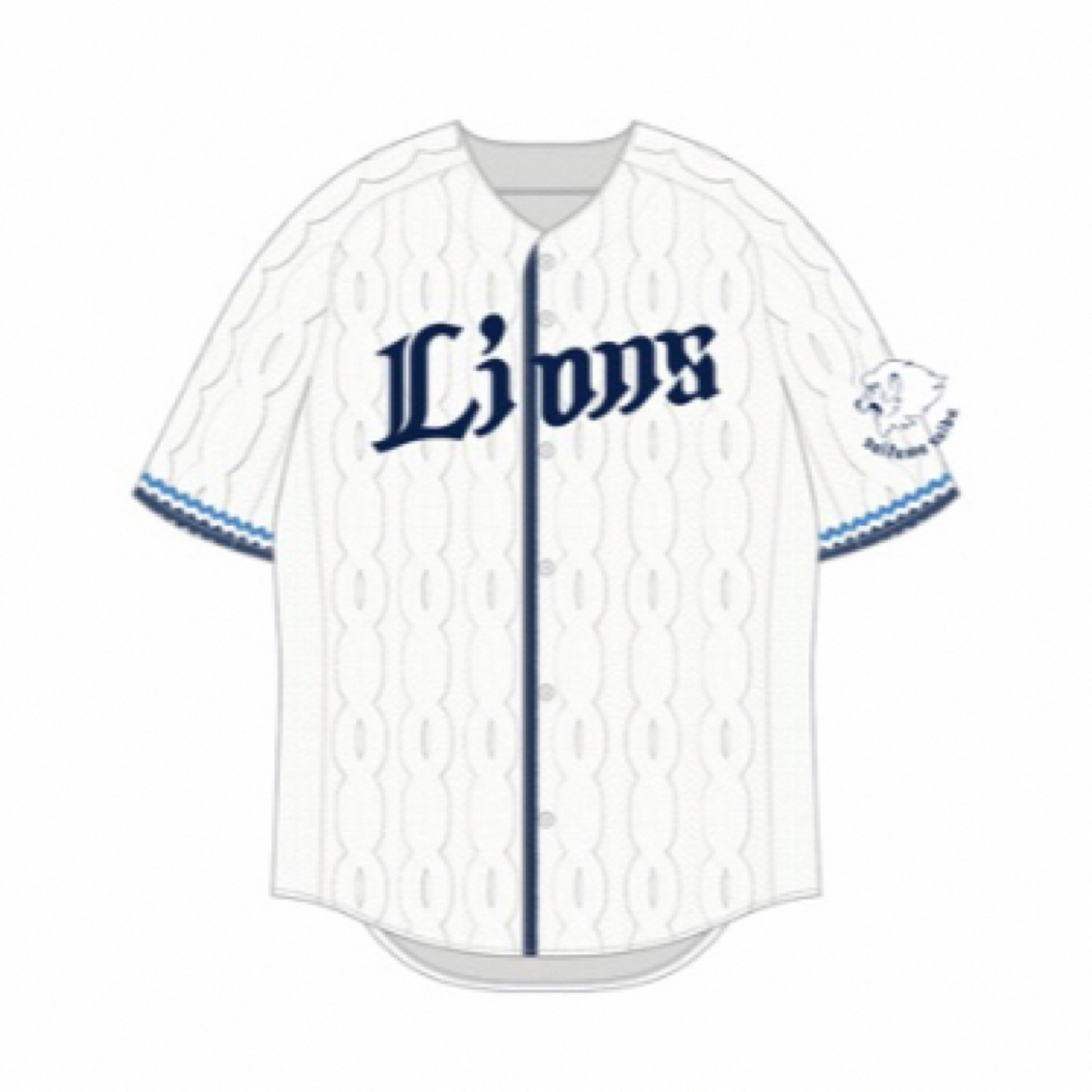 埼玉西武ライオンズ(サイタマセイブライオンズ)の西武ライオンズサマーニットユニフォーム(非売品)⚾️② メンズのトップス(Tシャツ/カットソー(半袖/袖なし))の商品写真