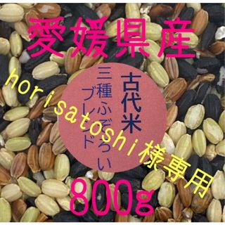 horisatoshi様専用　古代米3種ふぞろいブレンド　愛媛県産　800ｇ(米/穀物)