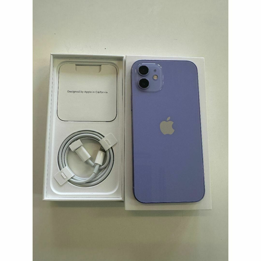 美品 SIMフリー iphone12 64GB パープル 美品 SIMフリー iphone12 64GB パープル