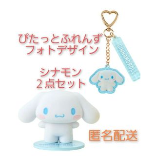 サンリオ(サンリオ)のシナモン　アクリルキーホルダー　マスコット　ぴたっとふれんず フォトデザイン(キャラクターグッズ)