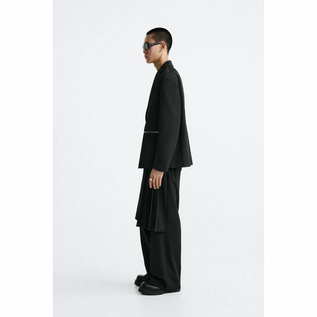 ZARA - 新品ZARAmanジッパー装飾テーラードジャケットブレザー ZARA - 新品ZARAmanジッパー装飾テーラードジャケットブレザー