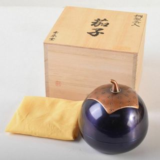 茶道具 幸来堂造 純銅製 茄子形 茶入 共箱 M R7790の通販 by 茶道具 幸来堂造 純銅製 茄子形 茶入 共箱 M R7790の通販 by