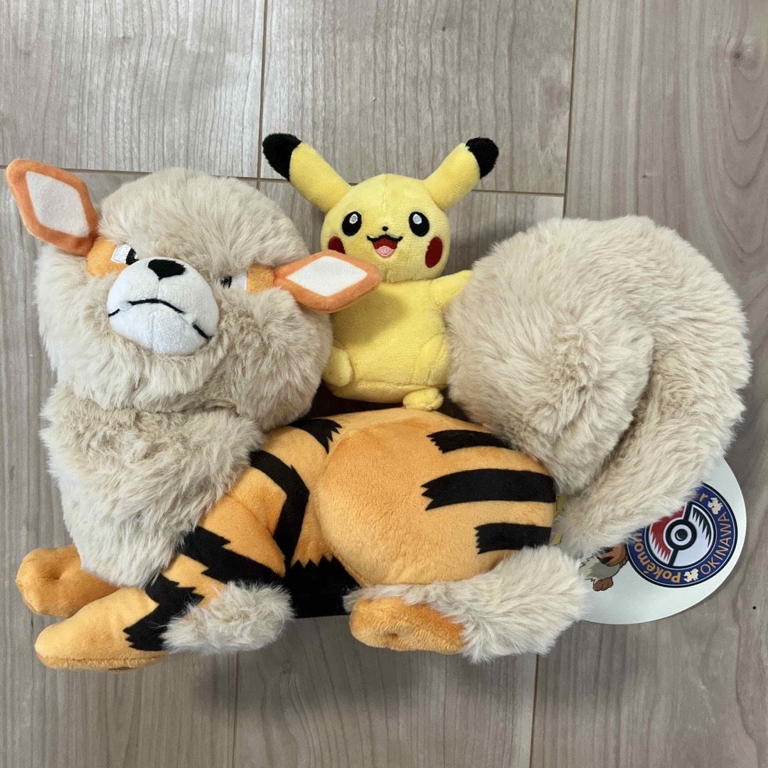 ポケモン - ポケモンセンターオキナワ ぬいぐるみ ウインディと ポケモン - ポケモンセンターオキナワ ぬいぐるみ ウインディと