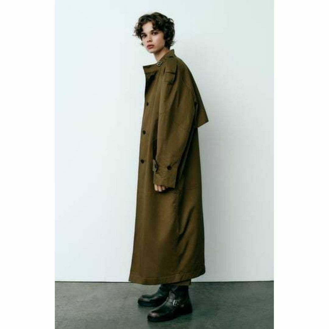 ZARA - 新品ZARAスタンドカラーオーバーサイズミリタリーロング ZARA - 新品ZARAスタンドカラーオーバーサイズミリタリーロング