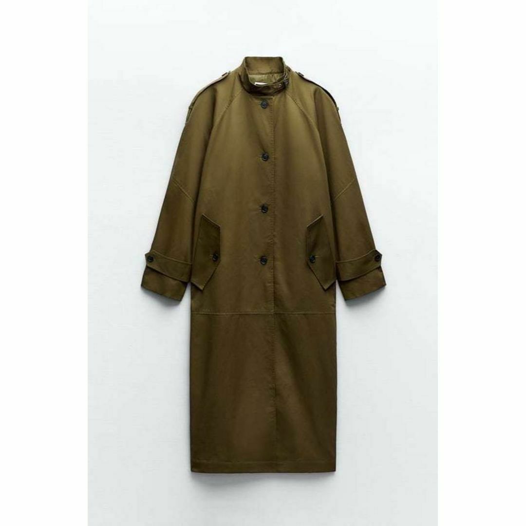 ZARA - 新品ZARAスタンドカラーオーバーサイズミリタリーロング ZARA - 新品ZARAスタンドカラーオーバーサイズミリタリーロング