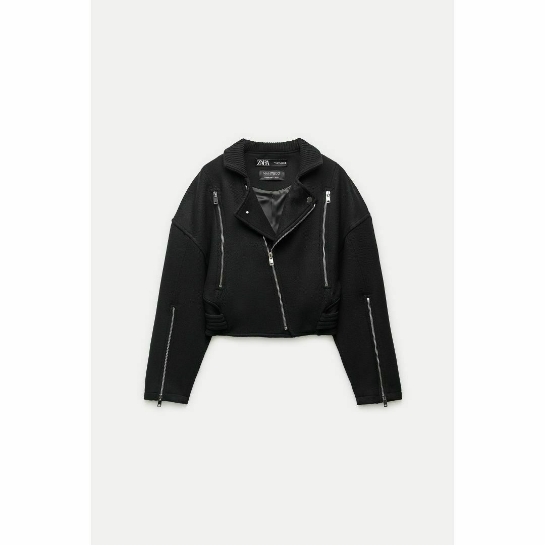 ZARA - 新品ZARAショートウールライダースジャケットZW ZARA - 新品ZARAショートウールライダースジャケットZW