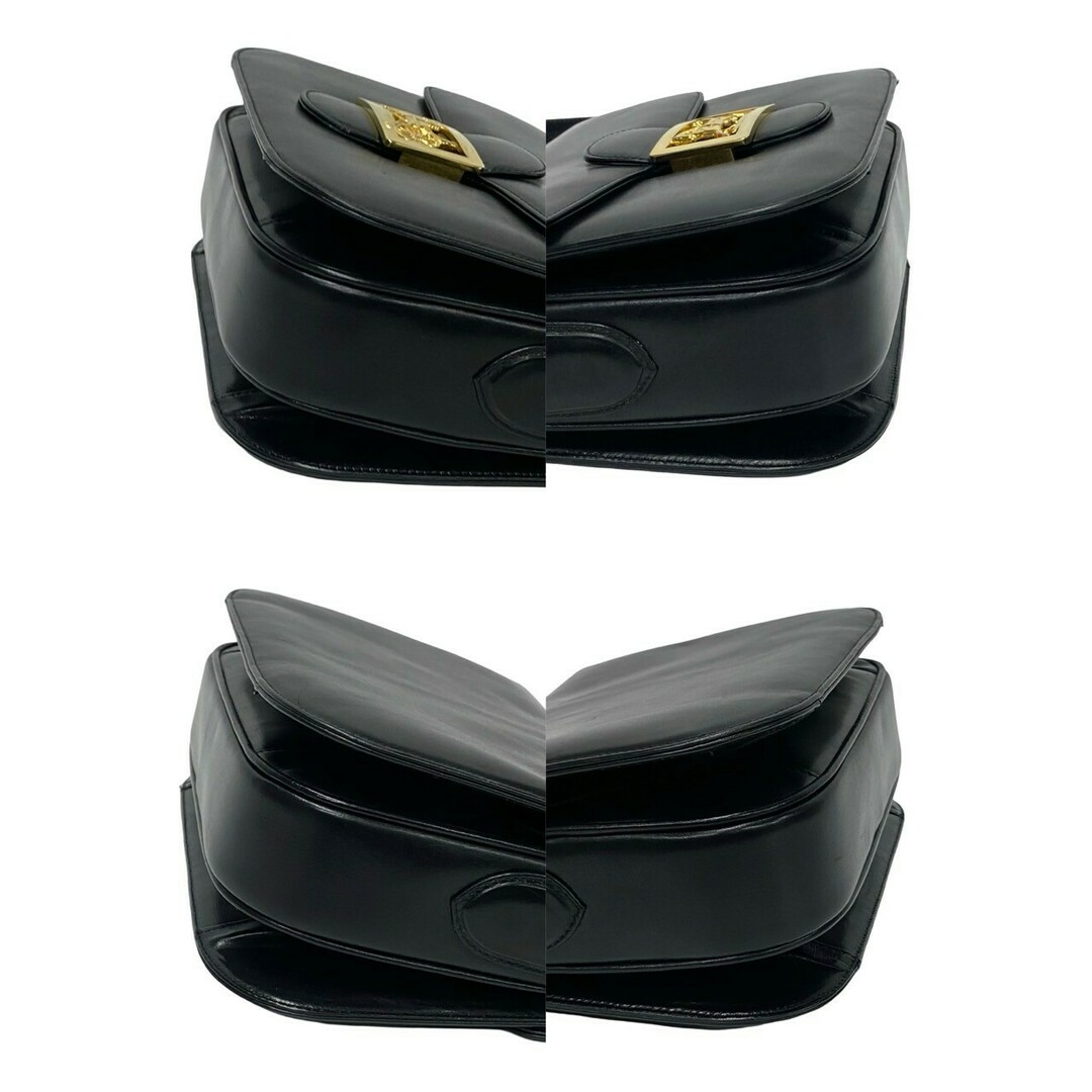 CELINE - 極 美品 袋付き CELINE セリーヌ ロゴ 馬車金具 カーフ CELINE - 極 美品 袋付き CELINE セリーヌ ロゴ 馬車金具 カーフ