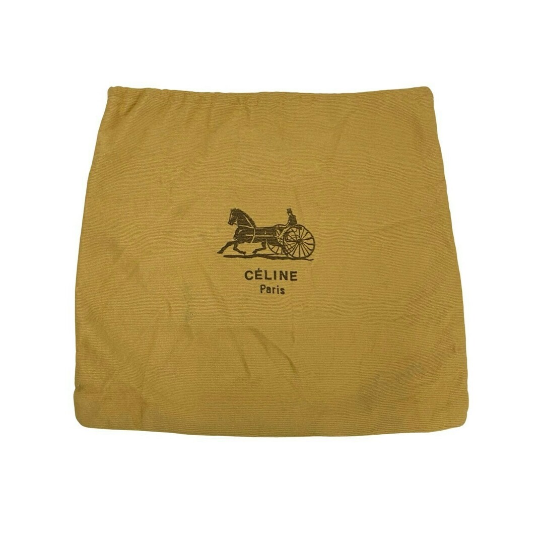 CELINE - 極 美品 袋付き CELINE セリーヌ ロゴ 馬車金具 カーフ CELINE - 極 美品 袋付き CELINE セリーヌ ロゴ 馬車金具 カーフ
