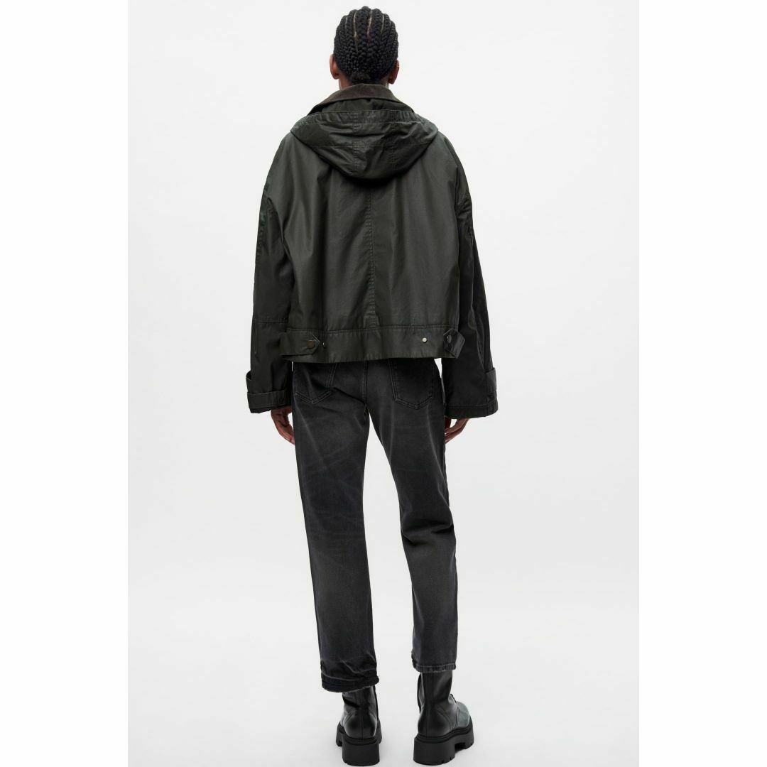 ZARA - 新品ZARAワックスコーティングミリタリージャケットLZW ZARA - 新品ZARAワックスコーティングミリタリージャケットLZW