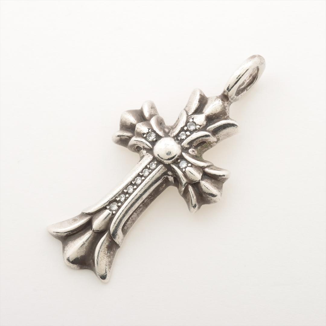 Chrome Hearts - クロムハーツ ダブルCHクロス パヴェダイヤ 925   ユニセックス そ