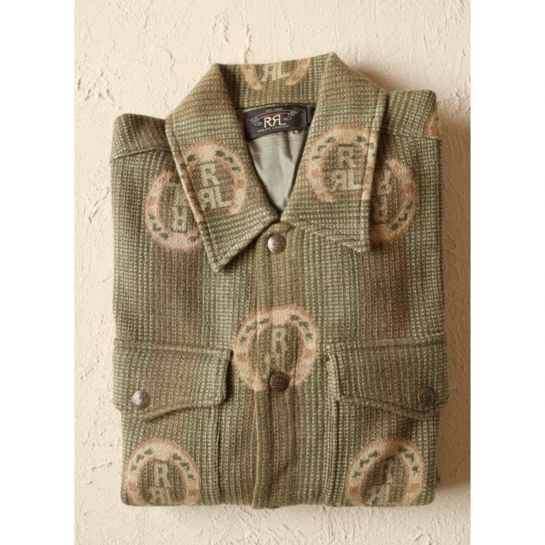 RRL - 新品*RRL*ホースシューロゴ コットン オーバーシャツ RRL - 新品*RRL*ホースシューロゴ コットン オーバーシャツ