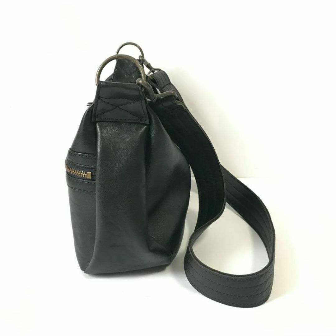 CUSHMAN クッシュマン 高級 カウハイド レザー ショルダーバッグ CUSHMAN クッシュマン 高級 カウハイド レザー ショルダーバッグ