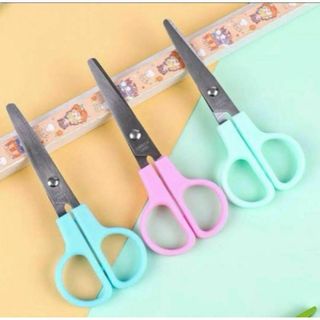 子供用ハサミ 約12cm キャップ付き キッズハサミ 文房具　工作　練習(はさみ/カッター)