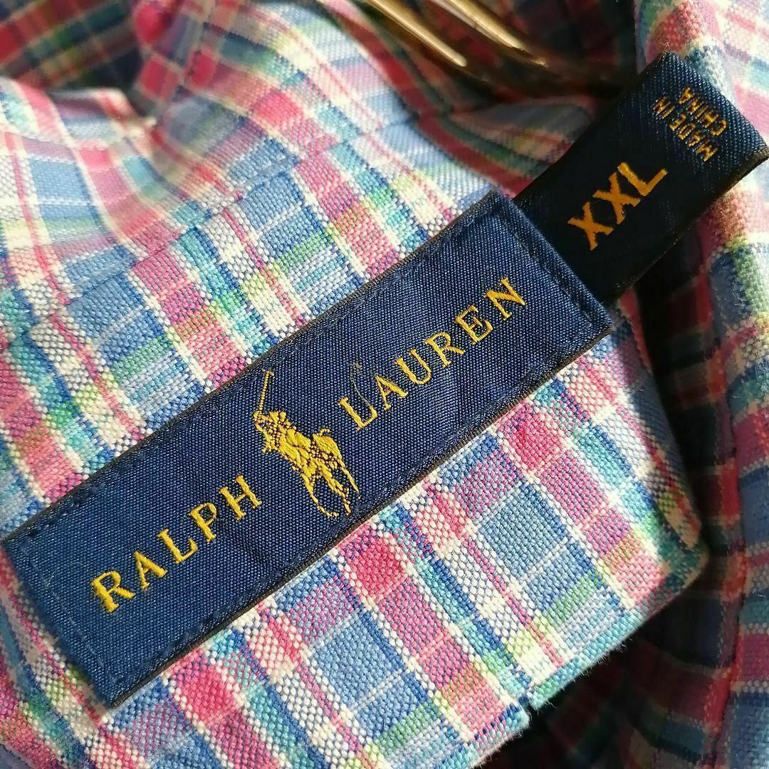 Ralph Lauren - ラルフローレンマドラスチェック刺繍長袖BD Ralph Lauren - ラルフローレンマドラスチェック刺繍長袖BD