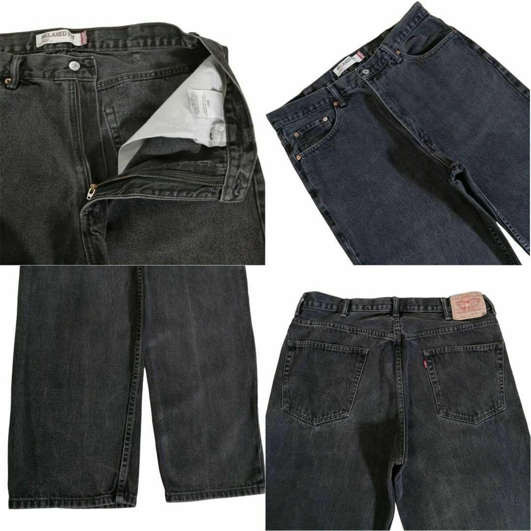 Levi's - リーバイス550 ブラックデニム バギーパンツ W40L32黒 Levi's - リーバイス550 ブラックデニム バギーパンツ W40L32黒