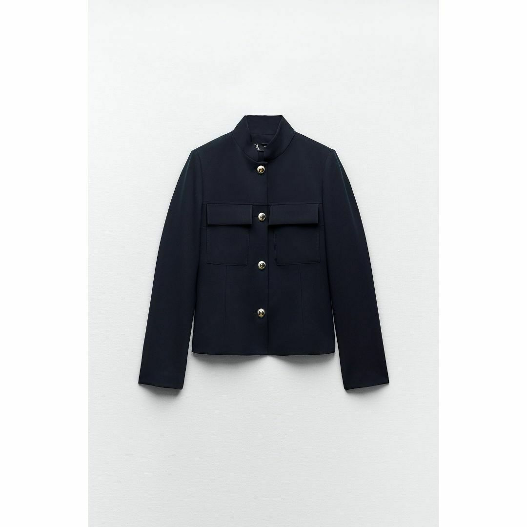 ZARA - 新品ZARAスタンドカラーナポレオンジャケットⅯ 軍服の ZARA - 新品ZARAスタンドカラーナポレオンジャケットⅯ 軍服の