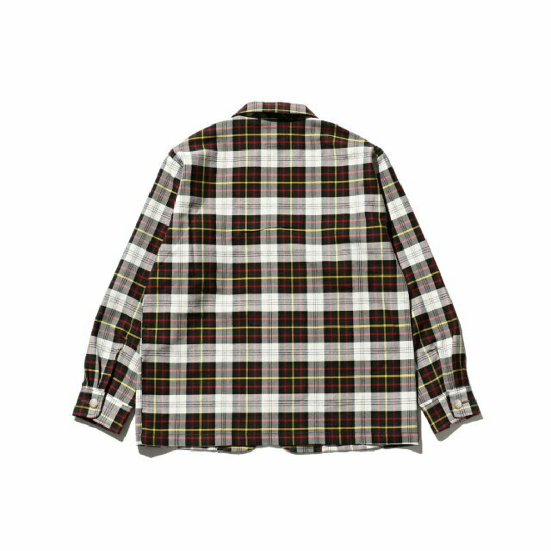 WHITE_CHK】BEAMS PLUS / ウール ポリエステル タータンチェック WHITE_CHK】BEAMS PLUS / ウール ポリエステル タータンチェック