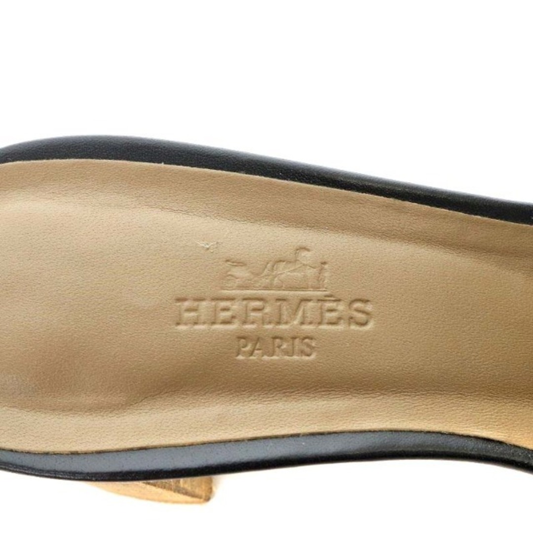 エルメス オアジス サンダル ミュール 37 黒 H071002Z 01340 エルメス オアジス サンダル ミュール 37 黒 H071002Z 01340