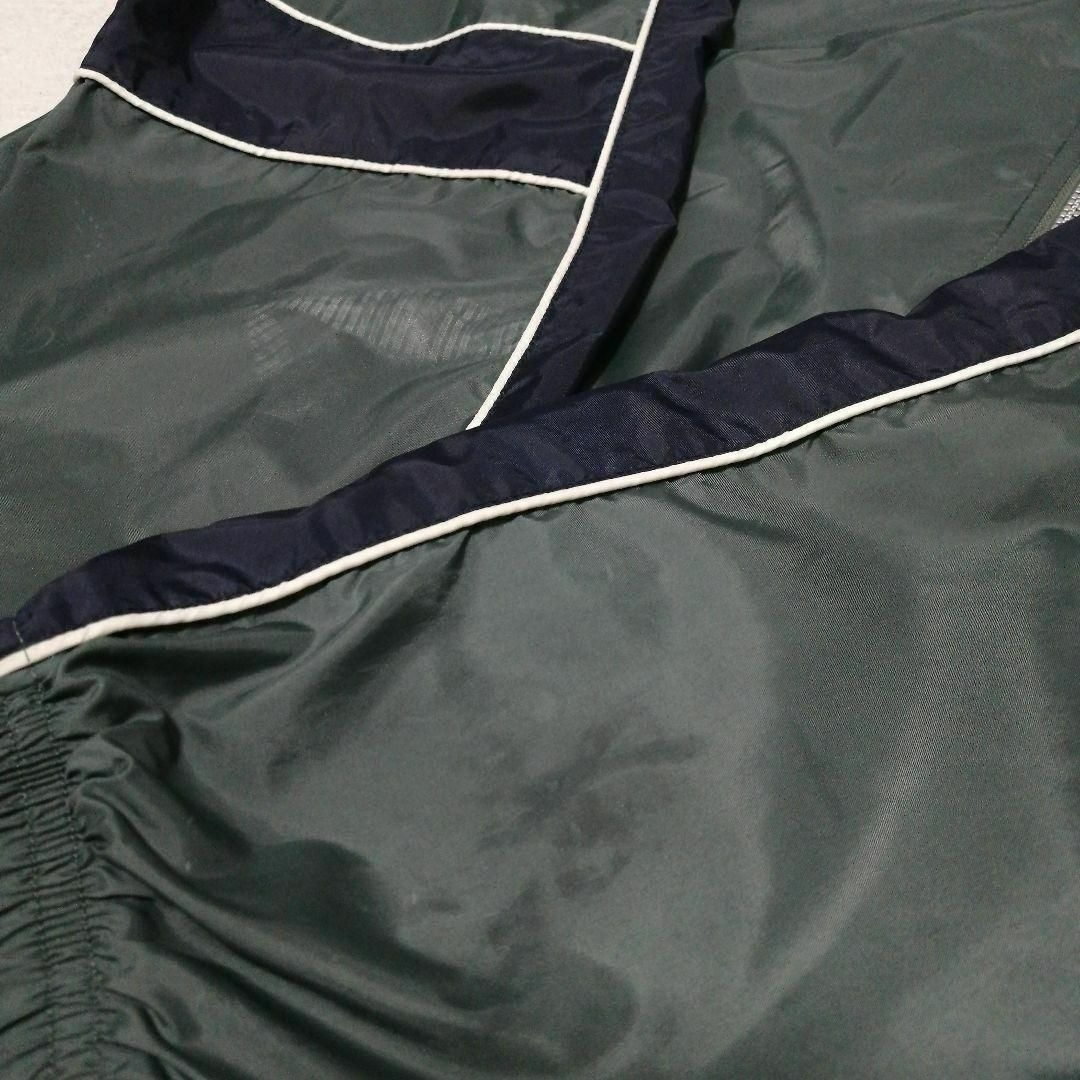 NIKE - NIKE90s刺繍ロゴバイカラーナイロンジャケットグリーン緑 NIKE - NIKE90s刺繍ロゴバイカラーナイロンジャケットグリーン緑