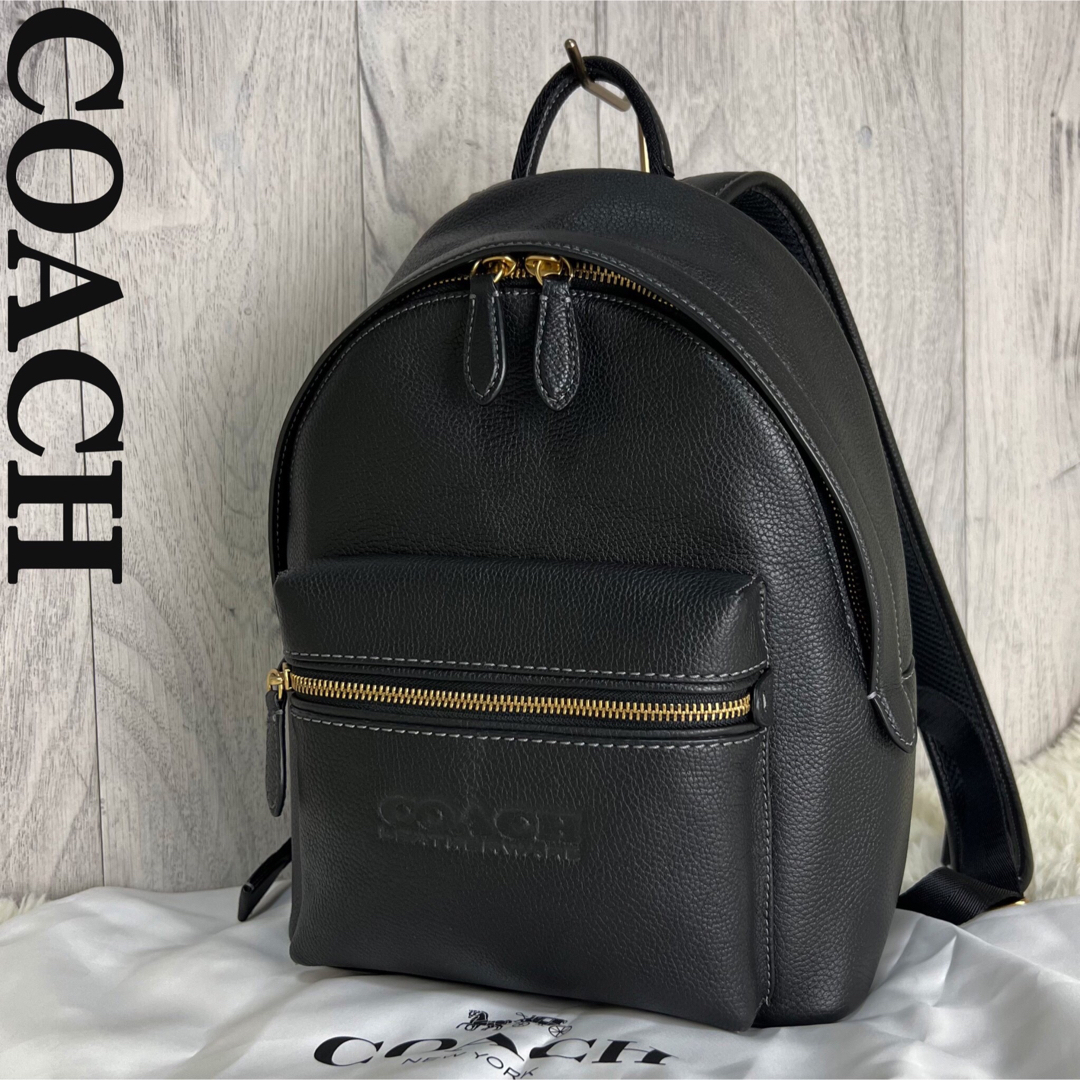 極美品♡保存袋♡COACH コーチ レザー エンボスロゴ リュック 極美品♡保存袋♡COACH コーチ レザー エンボスロゴ リュック
