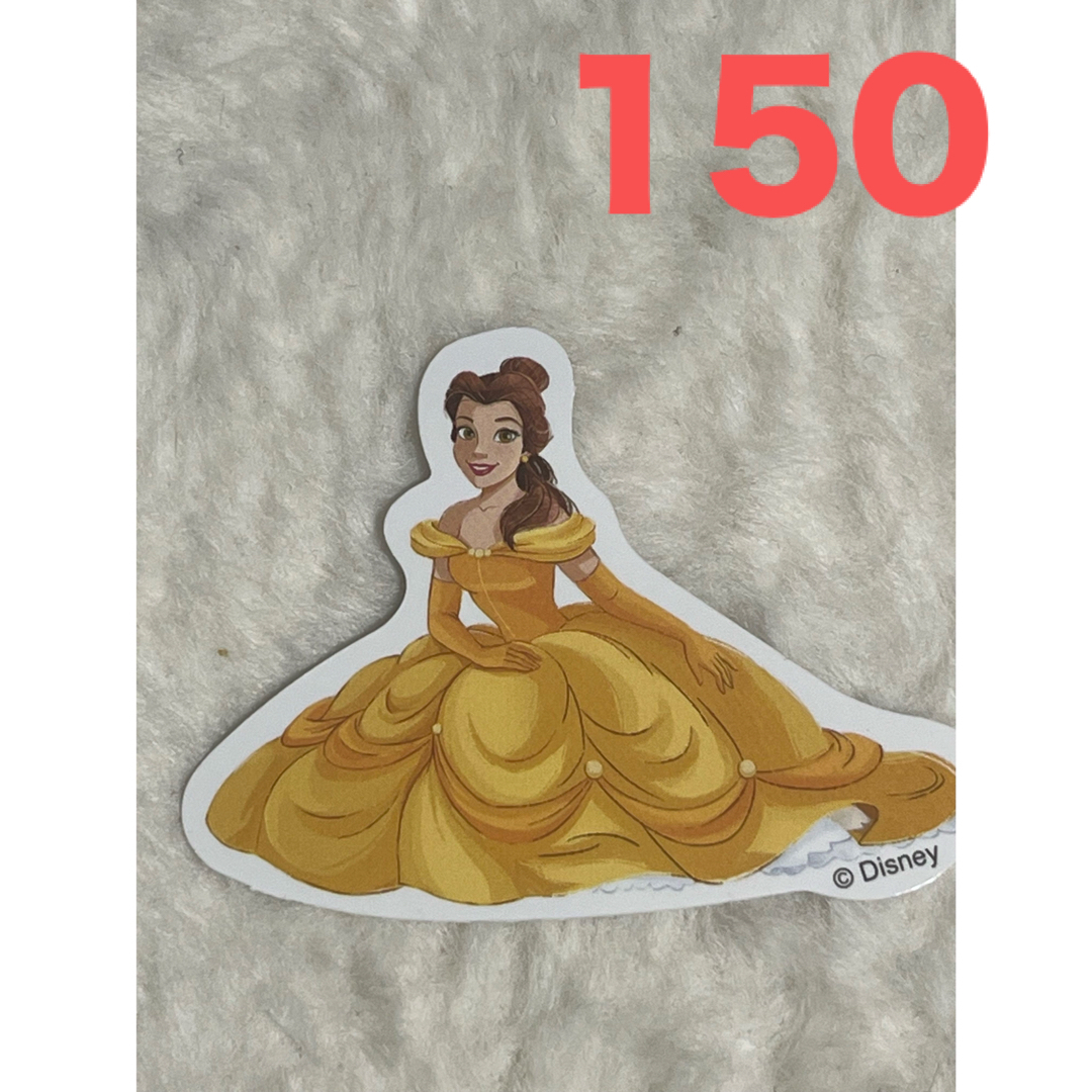 Disney(ディズニー)の防水ステッカー プリンセス 150 新品 ハンドメイドの文具/ステーショナリー(しおり/ステッカー)の商品写真