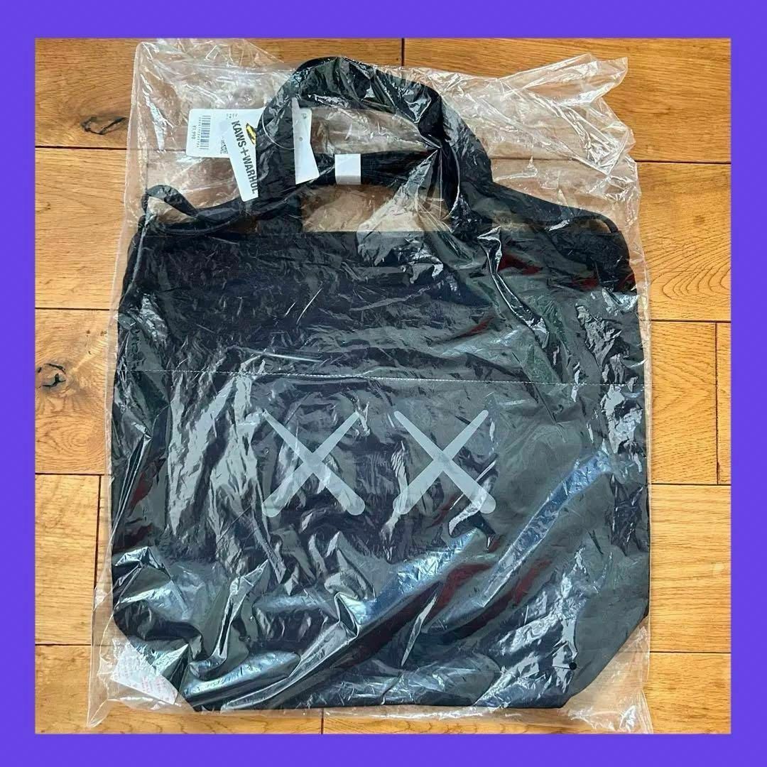 ⑴ユニクロKAWS WARHOL 2WAYトートバッグ 黒(UNIQLO - UNIQLO ⑴ユニクロKAWS WARHOL 2WAYトートバッグ 黒(UNIQLO - UNIQLO