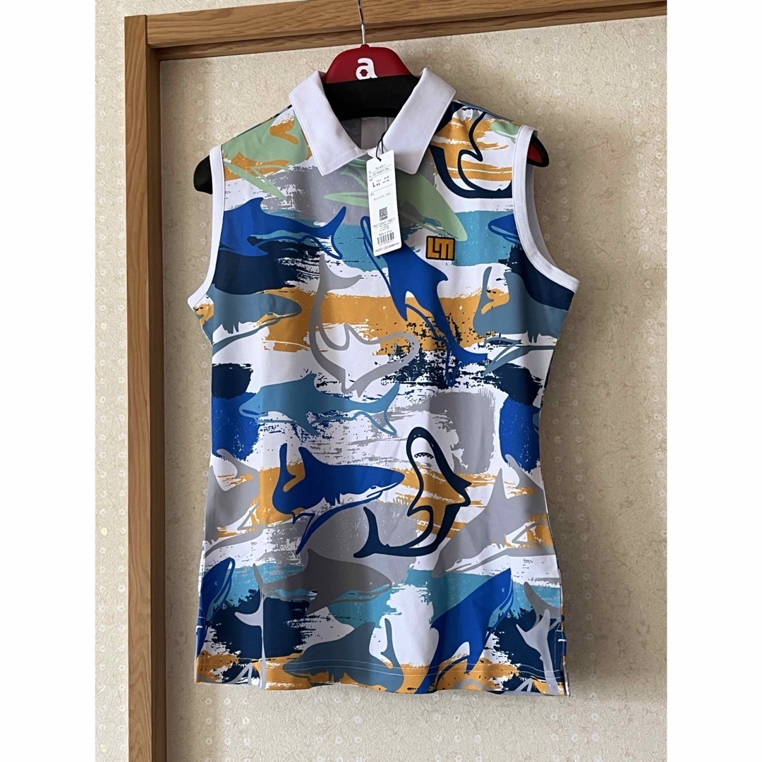 新品未使用 ゴルフウェア ラウドマウス ノースリーブ ポロシャツ L 新品未使用 ゴルフウェア ラウドマウス ノースリーブ ポロシャツ L