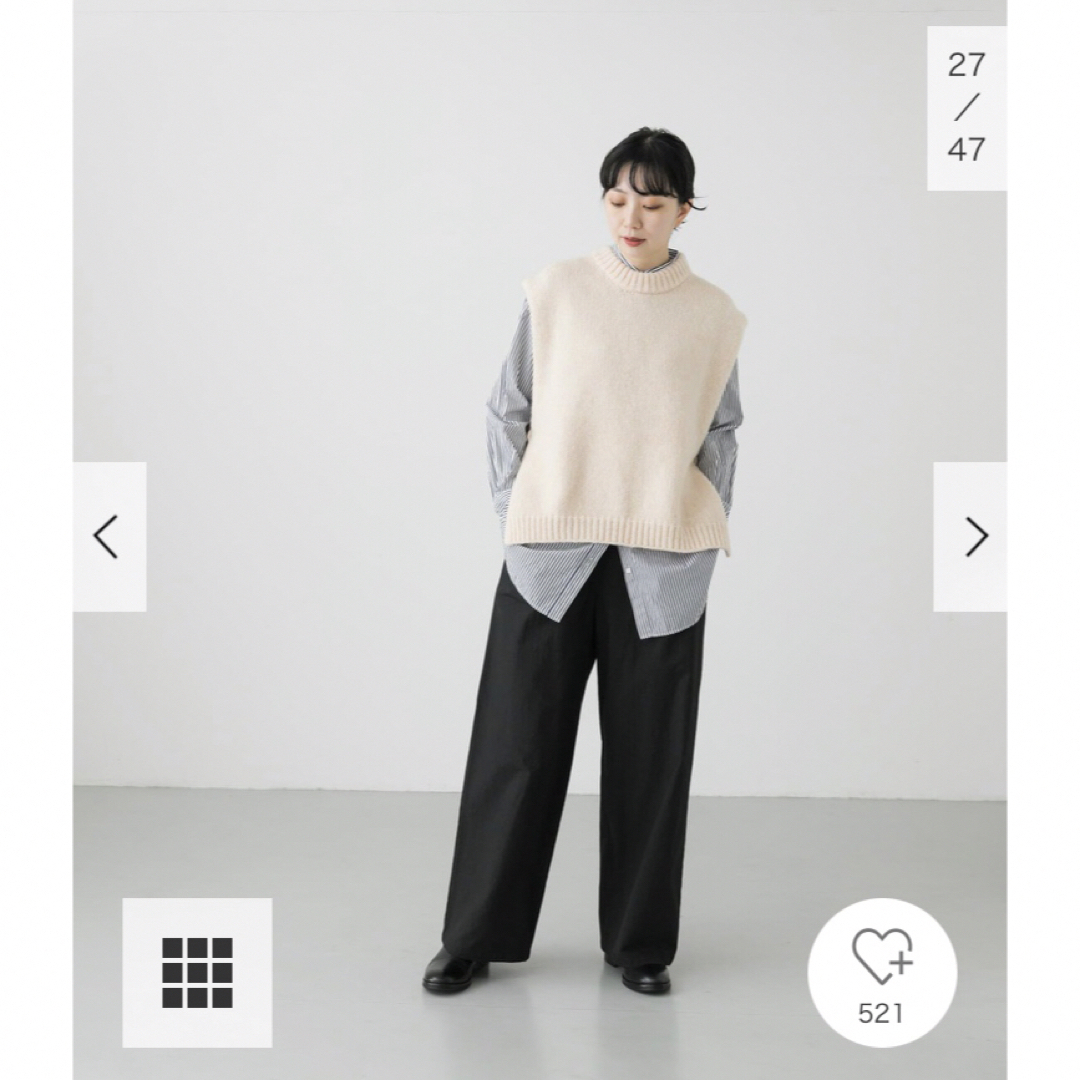 かぐれ - 新品タグ付◉ トグル釦ニットベスト かぐれ DOORS かぐれ - 新品タグ付◉ トグル釦ニットベスト かぐれ DOORS