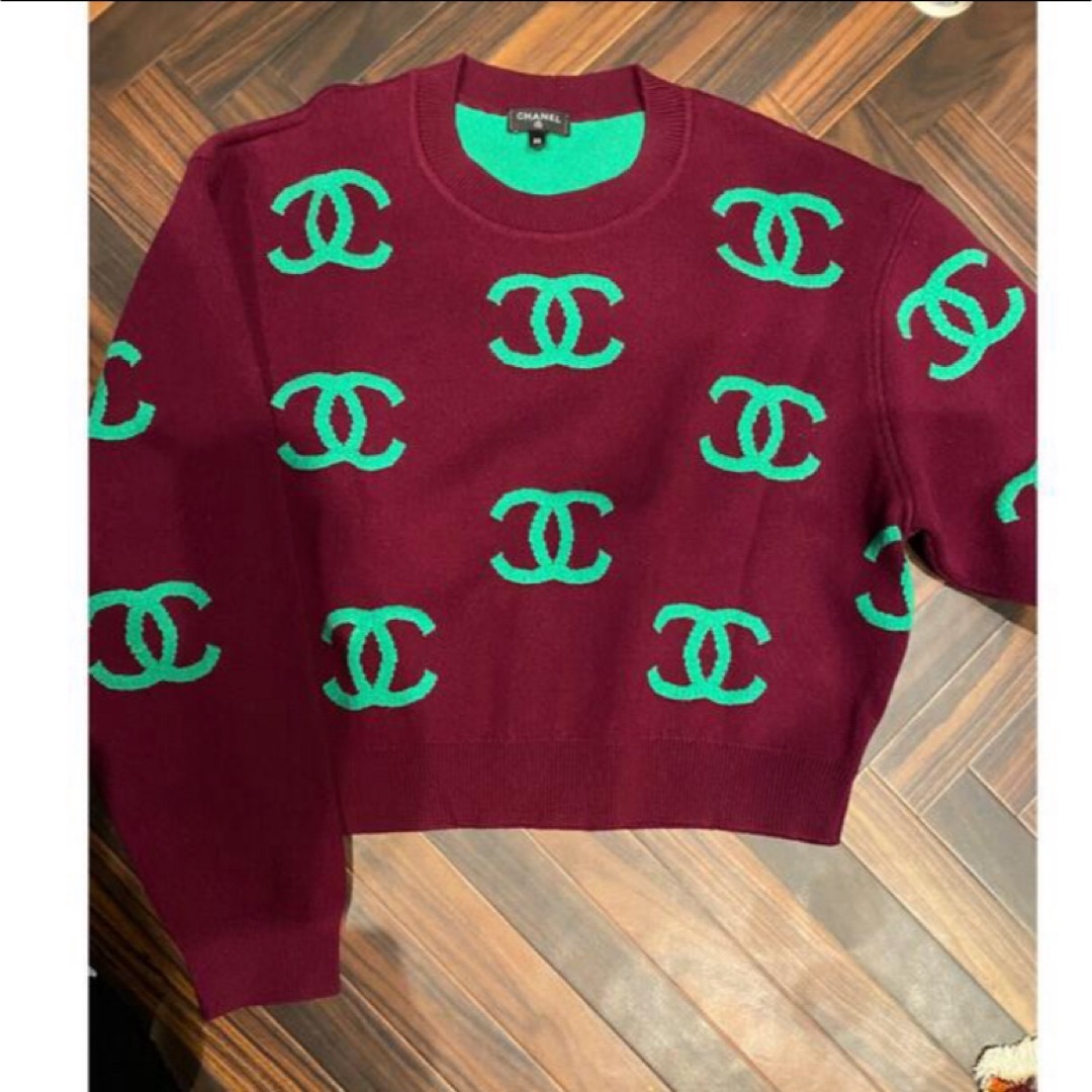CHANEL - CHANEL シャネルロゴニット トップス美品の通販 by CHANEL - CHANEL シャネルロゴニット トップス美品の通販 by
