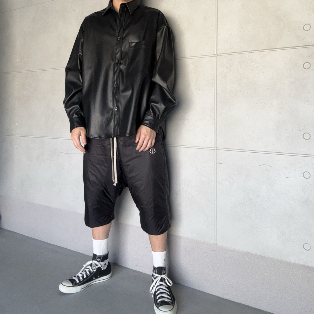 MONCLER - 【鑑定付き】MONCLER×Rick Owens BERMUDA パテッド MONCLER - 【鑑定付き】MONCLER×Rick Owens BERMUDA パテッド